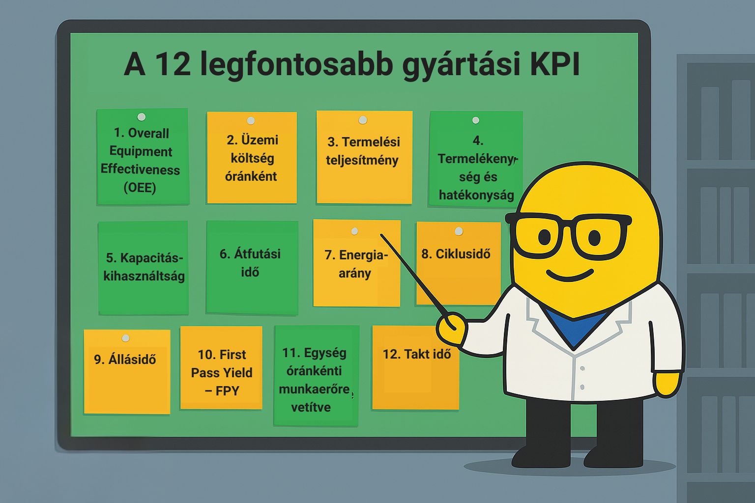 Ez a 12 legfontosabb gyártási KPI